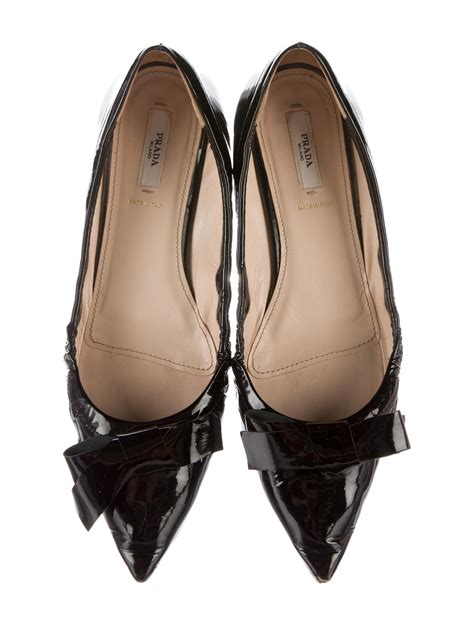 prada pointed toe flats